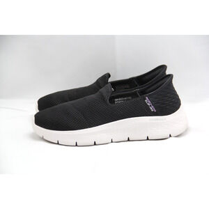 Skechers GO WALK Flex Shoes Womens Size 10 Black Comfort Slip On Sneakers 124963